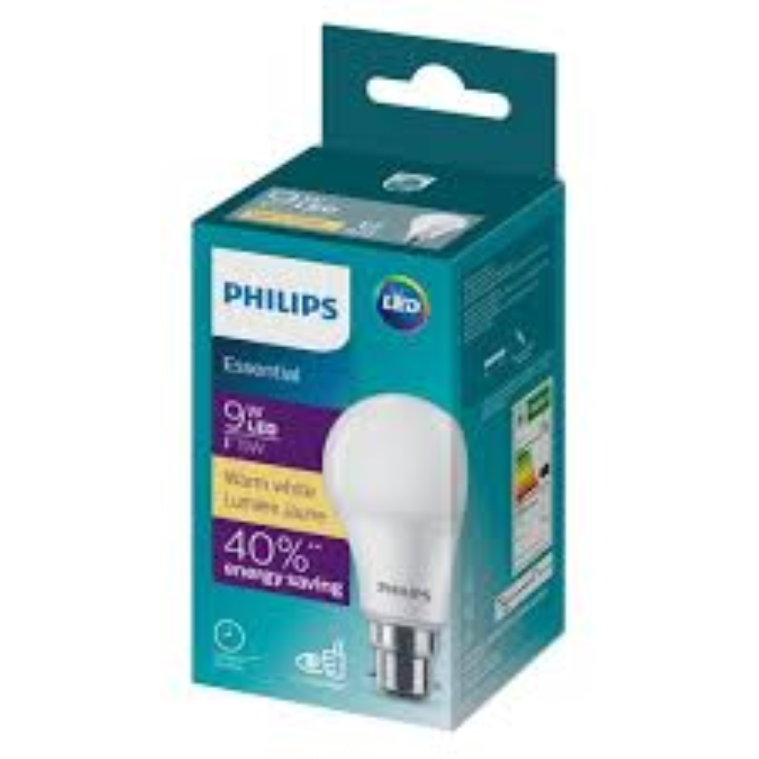 PHILIPS ESSENTIAL G3 LED BULB 9W B22 WW
